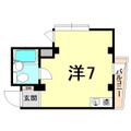 西宮市 甲陽園本庄町（甲陽園駅） 3階 ワンルームの間取り図