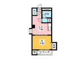 グレイスサクラ ３０１ １DKの間取り図