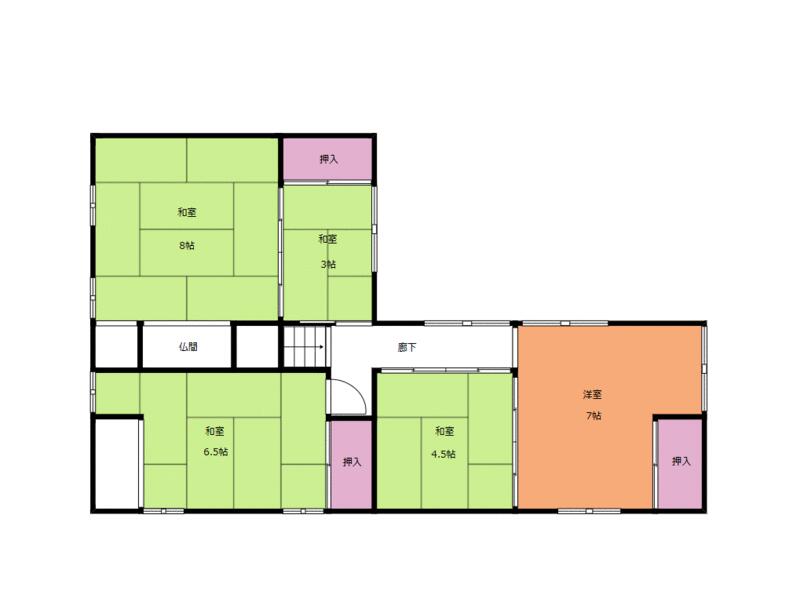 Yokkaichi City Kusunoki-cho Kitagomi-zuka (Kitakusune Station) 2-story 6DK