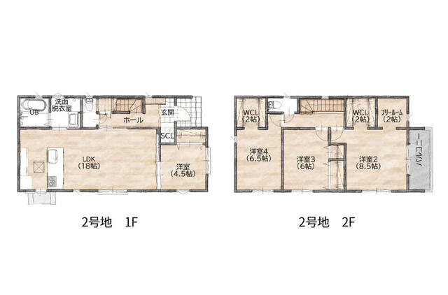 大分市 牧１丁目（牧駅） 2階建 ４ＬＤＫ