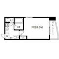 大阪市中央区 内淡路町３丁目（北浜駅） 9階 １Kの間取り図