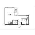 コーポ峰 ２０２ ワンルームの間取り図