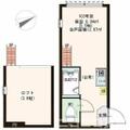 中野区 中野６丁目（東中野駅） 1階 ワンルームの間取り図