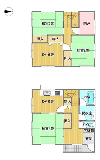 Kusatsu-machi, Agatsuma-gun, Oaza Kusatsu (Naganohara-Kusatsuguchi Station) 2-story building, 4SDK &mdash; photo 1