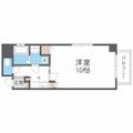 アクティ北浜 １３０１ １Kの間取り図