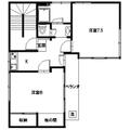 新東ハイツ ２０１ １Kの間取り図