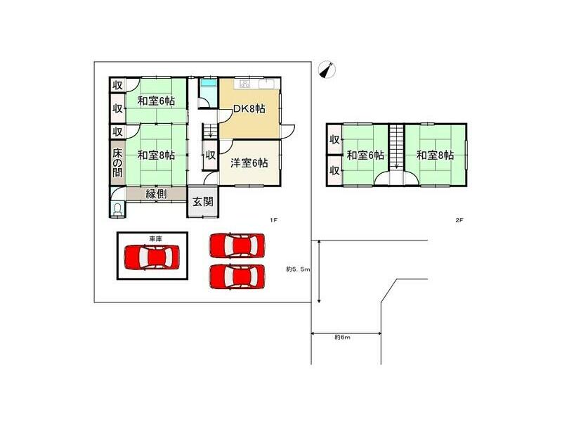 加古川市 平荘町里 （神野駅 ） 2階建 5DK
								
																													280万円