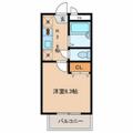 ザ　ファースト　プレイス 2階 １Kの間取り図