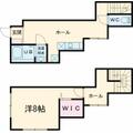 ＬＩＧＮＵＭ武蔵野 １０５ １Kの間取り図