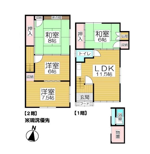 小樽市 末広町(小樽駅) 2階建 4LDK 2