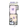 コーポシバリヨ 2階 １DKの間取り図