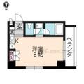 京都市中京区 姉小路通東洞院東入笹屋町（烏丸御池駅） 7階 ワンルームの間取り図