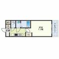 エステムコート京都二条 ３１３ １Kの間取り図