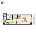 京都市中京区 壬生梛ノ宮町（大宮駅） 2階 １Kの間取り図
