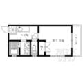 京都市中京区 聚楽廻南町（二条駅） 3階 １Kの間取り図