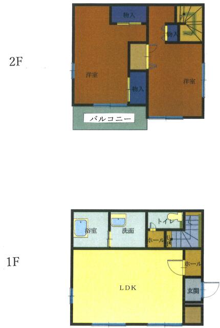 Sakagawa, Minami-ku, Okayama City (Sakagawa Station) 2-story house, 4LDK &mdash; photo 3