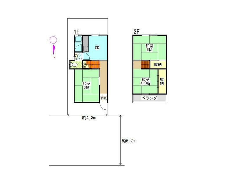 Nakasoji-cho, Kashihara-shi, Nara (Matsuzuka Station) 2F 3DK

1,980,000 yen