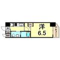 神戸市中央区 日暮通３丁目（春日野道駅） 14階 １Kの間取り図