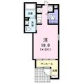 ソレイユ草薙Ⅱ １０５ ワンルームの間取り図