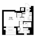 パークリュクス銀座ｍｏｎｏ 2階 １Kの間取り図