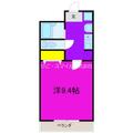 グレースコート坪井 ３０３ １Kの間取り図