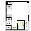 ＫＩマンション 401 ワンルームの間取り図