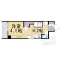 ＤＥＴＯＭ－１烏丸二条 ６０７ １Kの間取り図