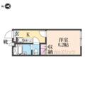 尼崎市 稲葉荘１丁目（甲子園口駅） 1階 １Kの間取り図