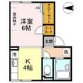 コーポ岩崎 １０２ ワンルームの間取り図