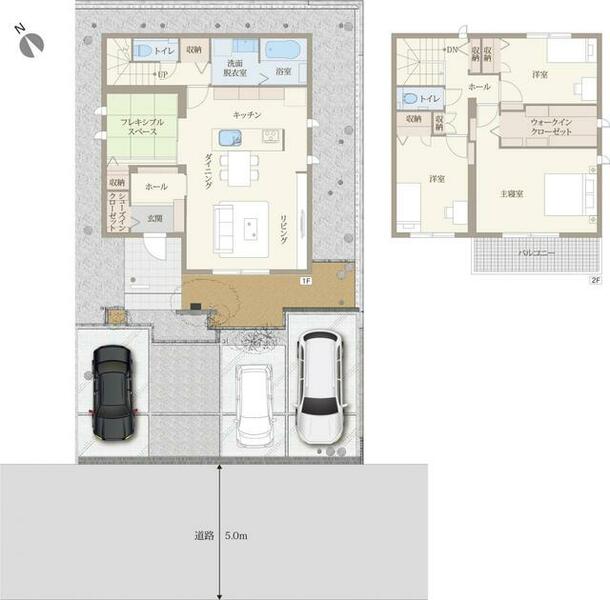 大分市 大字岡川（敷戸駅） 2階建 ３ＬＤＫ