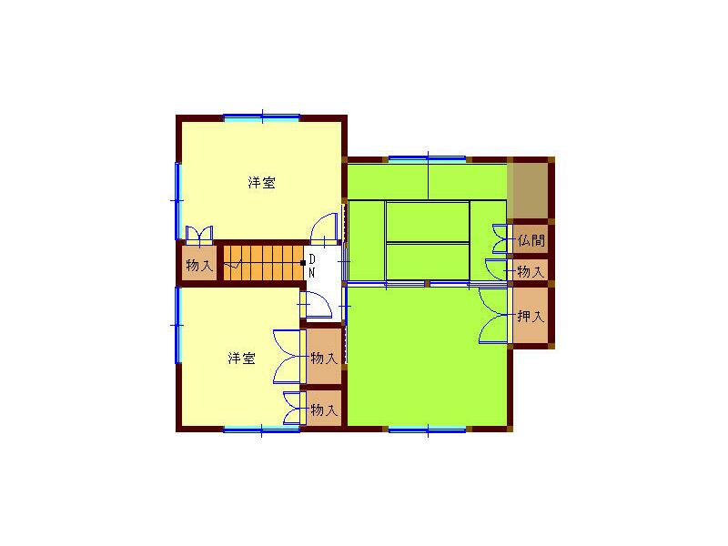 Nagasaki City, Onnanomiyako 4-chome (Michi-no-O Station) 2-story building 7DK