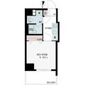 Ｖｅｒｏｎａ信濃町Ｌｕｓｓｏ 2階 １Kの間取り図
