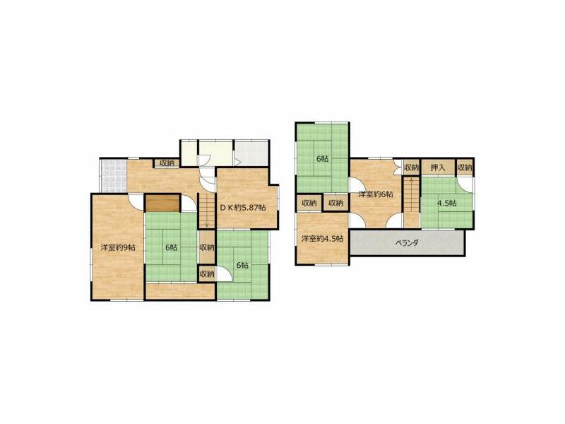 Kurashiki City, Tamashima Kashiwajima (Kankou Station) 2-story building 7DK