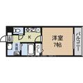 名古屋市昭和区 鶴舞３丁目（荒畑駅） 2階 １Kの間取り図