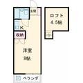 町田市 南大谷１丁目（町田駅） 1階 ワンルームの間取り図