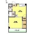 泉マンション ３Ｆ－Ｅ １DKの間取り図