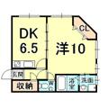 フルヤマンション ３０１ １DKの間取り図