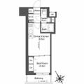 ＢｌｕＲｏｃｋ後楽園 ９０３ １DKの間取り図