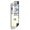 Ｎ′ｓコート１３９ＲＥＸ新橋 13階 １Kの間取り図