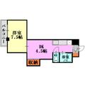 レジデンス東雲　（東雲本町） ３０６ １DKの間取り図