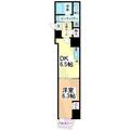 渋谷区 本町１丁目（幡ヶ谷駅） 7階 １DKの間取り図