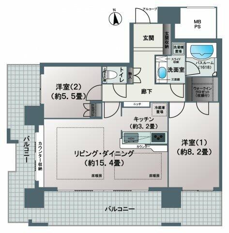 アットホーム エルザグレース堀江タワー １１ｆ ２ｌｄｋ 大阪市西区の中古マンション マンション購入の情報