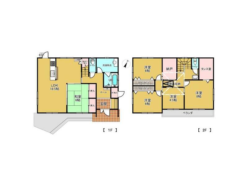 Sakai City, Mikuni Town, Midorigaoka 4-chome (Mikuni Station) 2-story building, 5SLDK