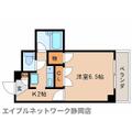 静岡市葵区 安西２丁目（静岡駅） 6階 １Kの間取り図