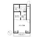 札幌市北区 北二十条西８丁目（北１８条駅） 4階 １DKの間取り図