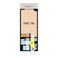 フェアリーハイツ　ワルツの森 ２０４ １Kの間取り図