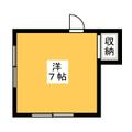 生西寺学寮　興学舎 2階 ワンルームの間取り図