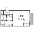 ＡＹＭ三条 ２０３ ワンルームの間取り図