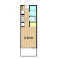 ニューパレス北里Ⅱ 202 １Kの間取り図
