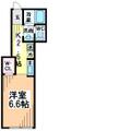 三鷹市 上連雀３丁目（三鷹駅） 1階 １Kの間取り図
